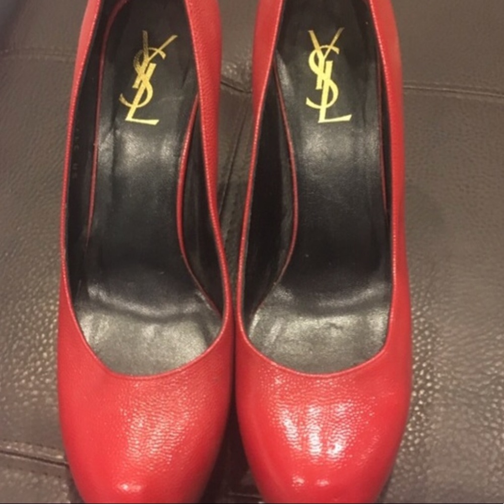 YSL red heels